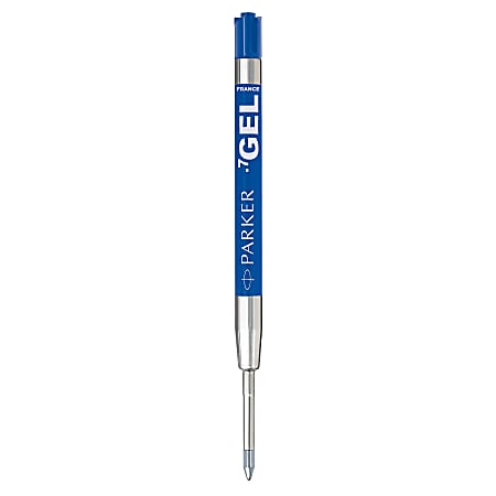 Parker Refill for Gel Ink Roller Ball Pens Medium Blue Ink 2/Pack 1950364 