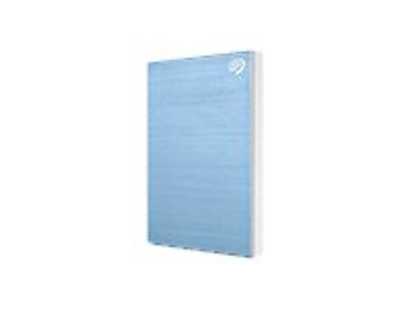 Seagate One Touch HDD STKC4000402 - Hard drive - 4 TB - external (portable) - USB 3.2 Gen 1 - light blue - with 2 years Seagate Rescue Data Recovery