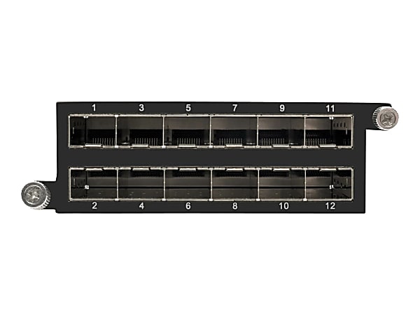 Tripp Lite 12-Port SFP+ 10Gbe Pass Through Cassette 6 QSFP+ to 4xSFP+Cables - Fiber optic cassette - SFP+ X 12 - N48412SFPK