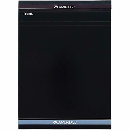 Mead® Quad-Ruled Stiff-Backed Planning Pad, Letter Size, 8 1/2" x 11", Assorted Paper Colors, Pad Of 80 Sheets