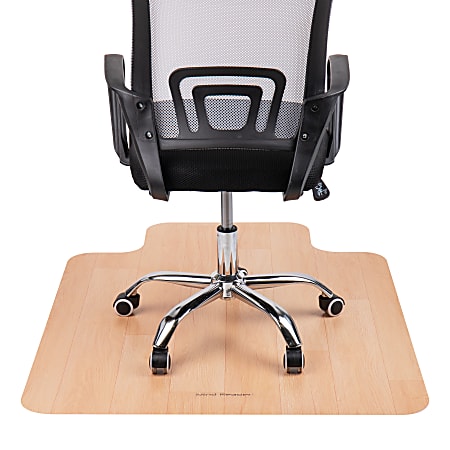 Mind Reader 9 to 5 Collection Office Chair Mat with Lip Hardwood