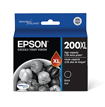 Epson® 200XL DuraBrite® Ultra High-Yield Black Ink Cartridge T200XL120-S