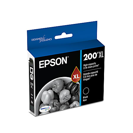 Epson® 200XL DuraBrite® Ultra High-Yield Black Ink Cartridge T200XL120-S