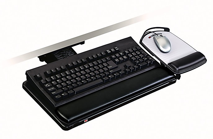 3M™ Tiroir clavier noir underdesk (KD90) 145698