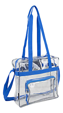 Royal Blue Stadium Bag Clear Tote Bag
