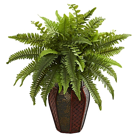 Nearly Natural 20"H Boston Fern Artificial Plant With