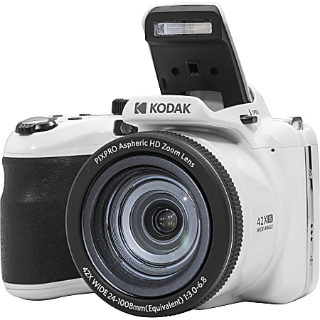 Kodak PIXPRO AZ425 20.7 Megapixel Bridge Camera - White - 1/2.3" BSI CMOS Sensor - Autofocus - 3"LCD - AZ425WH
