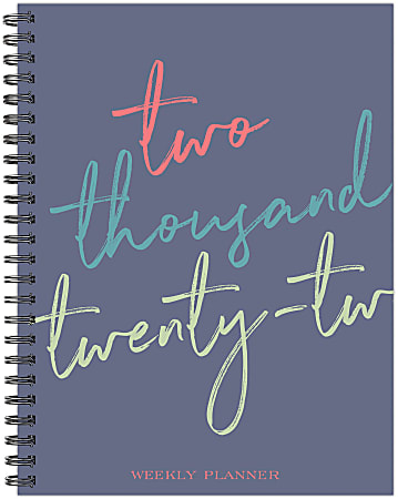 Willow Creek Press Softcover Weekly/Monthly Planner, 6-1/2" x 8-1/2", Script, January To December 2022