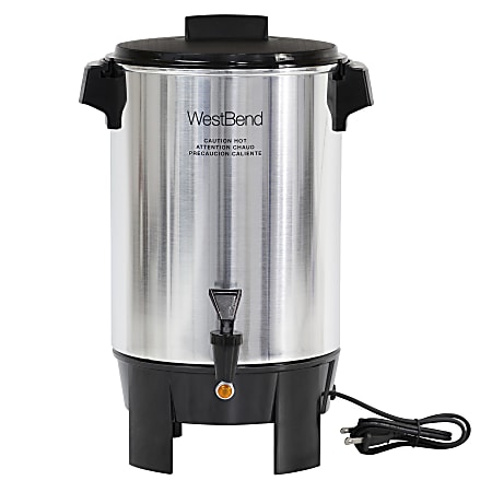 HomeCraft 40 Cup Coffee Urn and Hot Beverage Dispenser with  Quick-View Brewing and Dripless Faucet, Stainless Steel: Coffee Urns