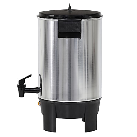 West Bend 30 Cup Polished Coffee Urn Silver - Office Depot