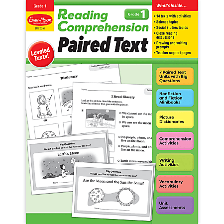 Evan-Moor Educational Publishers Reading Comprehension: Paired Text, Grade 1