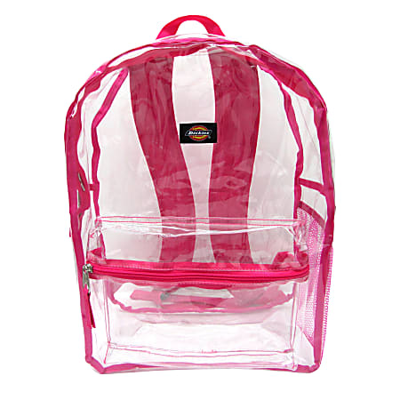 Clear pink discount bookbag