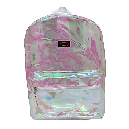 Dickies Clear Laptop Backpack White - Office Depot