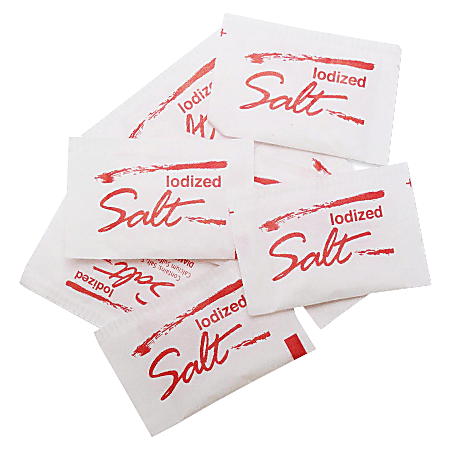Salt Packets, Carton Of 3,000