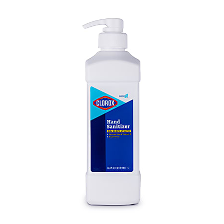 Clorox® Pro Hand Sanitizer Gel With Pump, 32 Oz (1 Liter), Case Of 6