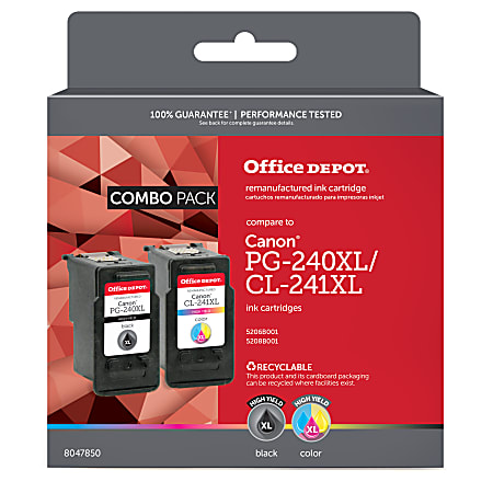 Office Depot® Brand Remanufactured High-Yield Black/Color Inkjet Cartridge Replacement For Canon PG-240XL/CL-241XL, OD240XL241XLCP