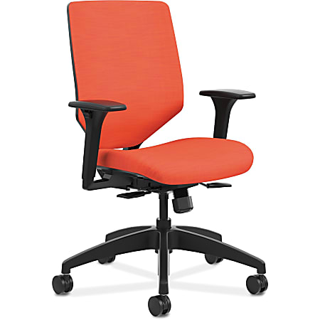 HON® Solve™ Seating Mid-Back Task Chair, Bittersweet Red/Black