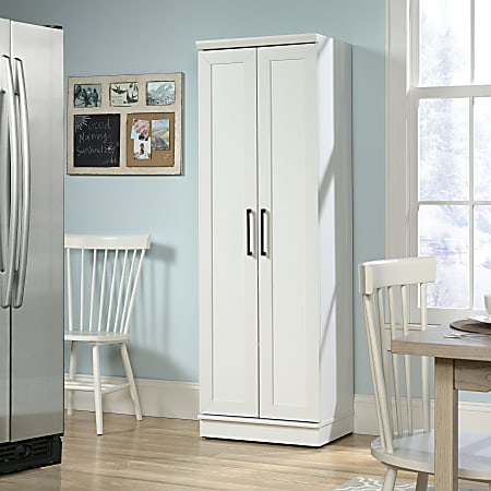 Sauder HomePlus Narrow Storage Cabinet Soft White Office Depot