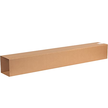 Partners Brand Heavy-Duty Double Wall Corrugated Telescoping Outer Boxes, 6-3/4" x 6-3/4" x 48", Kraft, Pack Of 15 Boxes