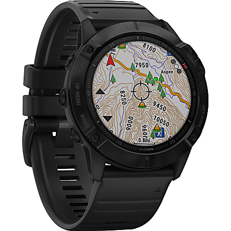 Garmin fÄ“nix 6X Pro GPS Watch - Wrist - 32 GB - 1.4" - 280 x 280 - Touchscreen - Bluetooth - Wireless LAN - GPS - 1104 Hour - Round - 2.01" - Black Case - Black Band - Glass Lens - Fiber Reinforced Polymer