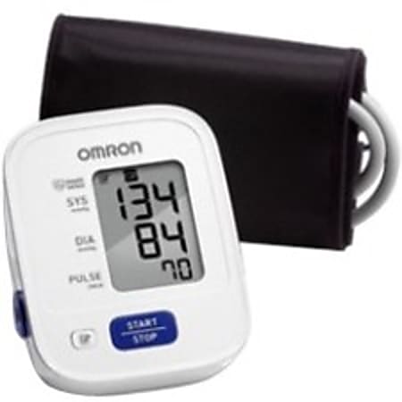 Omron 3 Series Upper Arm Blood Pressure Monitor (2014 Series) - For Blood Pressure - Built-in Memory, Single Button Operation, Irregular Heartbeat Detection, Precise Reading