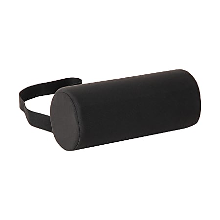 Mind Reader Lumbar Roll Pillow With Air-Cloud Memory Foam, 4-1/2” x 11-1/2”, Back, Total Qty 1