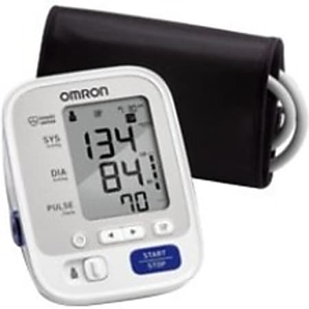 Omron 5 Series Upper Arm Blood Pressure Monitor (2014 Series) - For Blood Pressure - Built-in Memory, Single Button Operation, Comfortable, Adjustable Cuff, Average BP Reading, Irregular Heartbeat Detection, BP Level Indicator