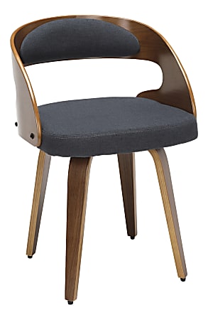 OFM 161 Collection Mid-Century Modern Dining Chair, Navy