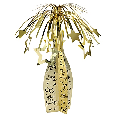 Amscan New Year&#x27;s Champagne Bottle Centerpieces, 19" x
