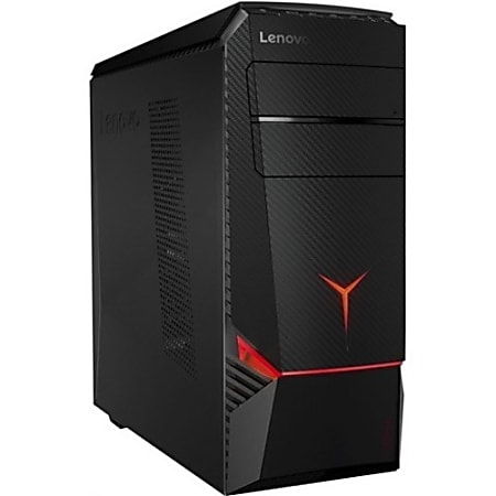 Lenovo Legion Y720T-34ASU 90H9001WUS Gaming Desktop Computer - AMD Ryzen 7 1800X 3.60 GHz - 8 GB RAM DDR4 SDRAM - 1 TB HDD - 128 GB SSD - Tower - Black - Windows 10 Home 64-bit - NVIDIA GeForce GTX 1060 6 GB - DVD-Writer