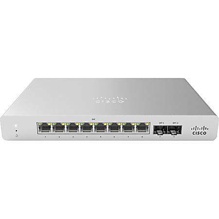 Meraki MS120-8LP 1G L2 Cloud Managed 8x GigE 64W PoE Switch - 8 Ports - Manageable - Gigabit Ethernet - 2 Layer Supported - Modular - 2 SFP Slots - 88 W Power Consumption - Twisted Pair, Optical Fiber - Wall Mountable, Desktop - Lifetime Limited Warranty