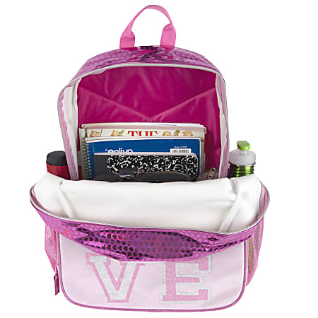 Trailmaker Glitter Love Backpack, Pink