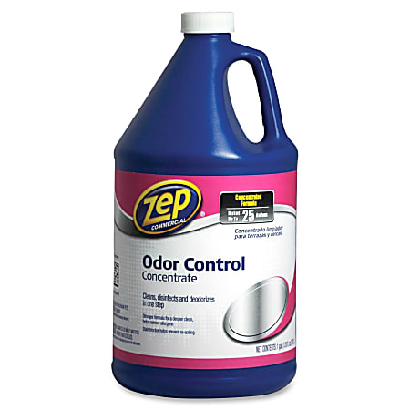 Zep Odor Control Concentrate - Concentrate - 128 fl oz (4 quart) - Fresh Scent - Disinfectant - Blue Bottle - 4 / Carton