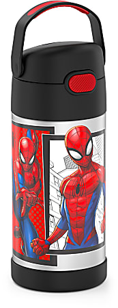 Thermos® Stainless-Steel Funtainer Bottle, 12 Oz, Spider-Man