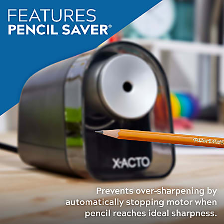 X ACTO XLR Electric Pencil Sharpener Black - Office Depot