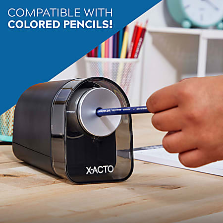 X ACTO XLR Electric Pencil Sharpener Black - Office Depot