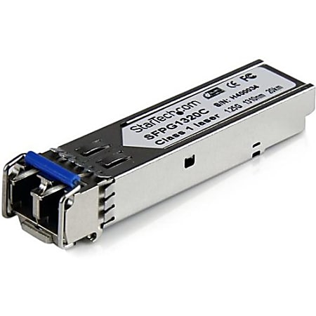 StarTech.com Cisco GLC-LH-SMD Compatible SFP Module - 1000BASE-LH Fiber Optical SFP Transceiver - Lifetime Warranty - 1 Gbps - Maximum Transfer Distance: 20 km (12.4 mi)