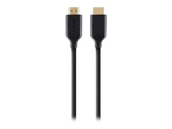 Belkin High Speed HDMI Cable with Ethernet - HDMI cable with Ethernet - HDMI male to HDMI male - 6.6 ft - 4K support