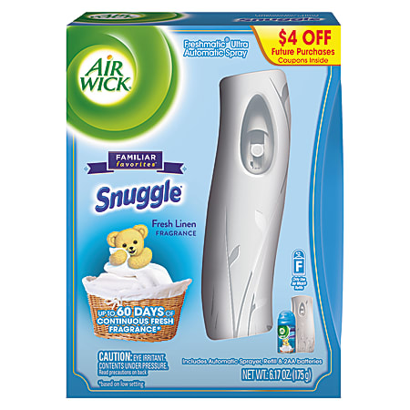 Airwick Freshmatic Ultra Automatic Starter Kit, Snuggle Fresh Linen, 5.2 Oz