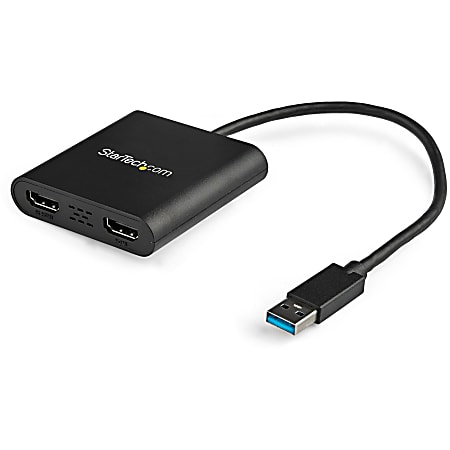 Line StarTech.com USB to Dual HDMI Adapter - USB to HDMI Adapter - USB 3.0 to HDMI - USB to HDMI Display Adapter - External Video Card - 4K