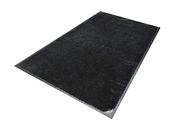 M+A Matting Classic Plush™ Mat, Black, 3' x 4', Cleats Plus backing