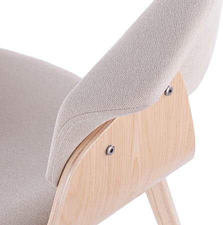 LumiSource Vintage Mod Chair CreamNatural Office Depot