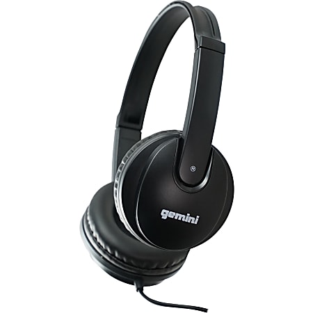 gemini DJX 200: Professional DJ Headphones (Black) - Stereo - Black - Wired - Over-the-head - Binaural - Circumaural