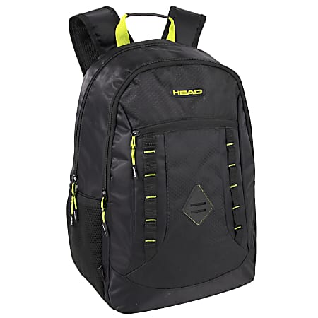 HEAD Utility Double Section Backpack With 17” Laptop Pocket, Black