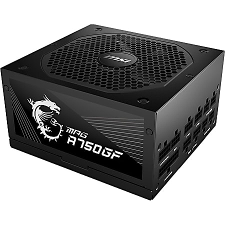 MSI 750W Power Supply - Internal - 120 V AC, 230 V AC Input - 3.3 V DC, 5 V DC, 12 V DC, -12 V DC Output - MPGA750GF