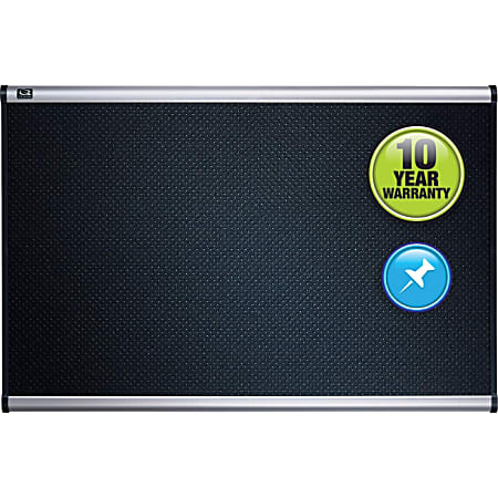 Prestige Embossed Foam Bulletin Board, 72 x 48, Black Surface, Silver Aluminum Frame Prestige Embossed Foam Bulletin Board, 72 x 48, Black Surface, Silver Aluminum Frame