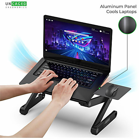 WorkEZ Best adjustable ergonomic laptop stand and lap