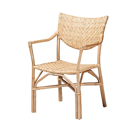 bali & pari Damani Rattan Dining Chair, Natural Brown