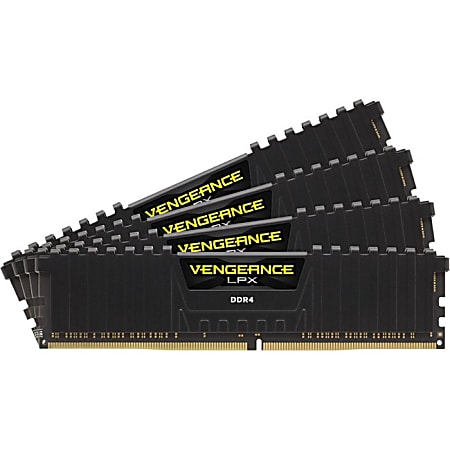 Corsair 32GB Vengeance LPX DDR4 SDRAM Memory Module Kit - 32 GB (4x 8GB) - DDR4-3200/PC4-25600 DDR4 SDRAM - CMK32GX4M4B3200C16