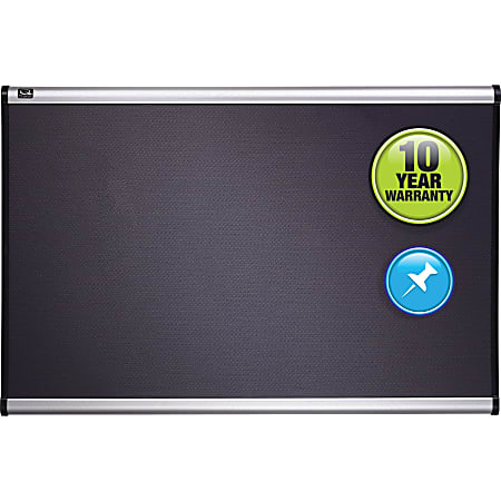 Quartet® Prestige™ Diamond Mesh Fabric Bulletin Board, 72" x 48", Aluminum Frame With Silver Finish